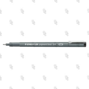 Penna a fibra Staedtler Pigment Liner 308: nero, 0.6 mm, cf. da 10 pz.