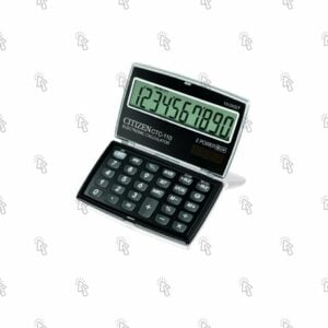 Calcolatrice tascabile Citizen CTC-110BK: 10 cifre, nero
