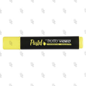 Evidenziatore a pennarello Tratto Video Pastel: giallo limone, cf. da 12 pz.