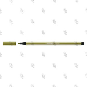 Penna a fibra Stabilo Point 68: verde muschio, 1 mm, cf. da 10 pz.