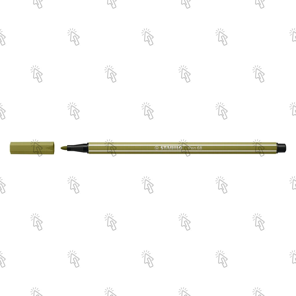 Penna a fibra Stabilo Pen 68: verde muschio
