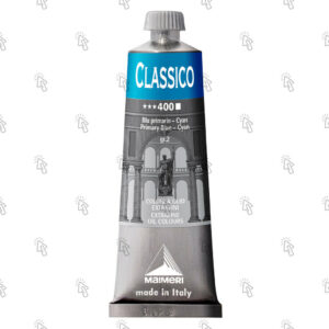 Colore ad olio Maimeri Classico: blu primario – cyan, 60 ml