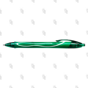 Penna gel Bic Gelocity Quick Dry: verde, 0.7 mm, cf. da 12 pz.