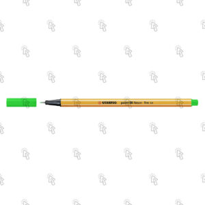 Penna a fibra Stabilo point 88: verde fluo, 0.4 mm, cf. da 10 pz.