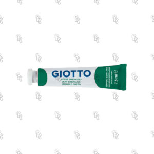 Colori a tempera Giotto Extra Fine: tubetto da 7,5 ml, confezione con 10 u., verde smeraldo