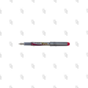 Penna stilografica Pilot V Pen Silver SVP-4M: rosso, cf. da 12 pz.