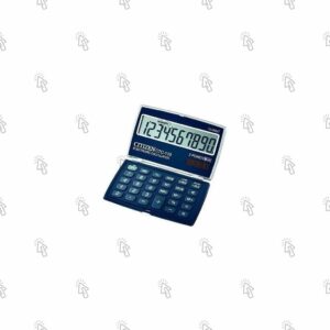 Calcolatrice tascabile Citizen CTC-110BK: 10 cifre, blu