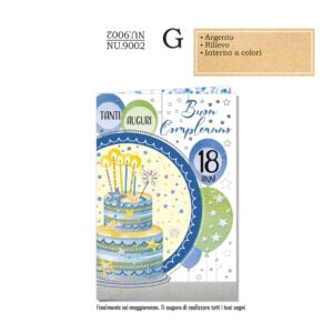 Biglietto aug. Cromo N.B.: 18 anni