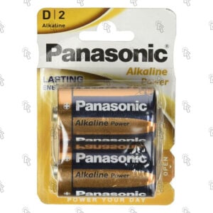 Batteria alcalina Torcia (D) Panasonic Alkaline Power: blister con 2 u.