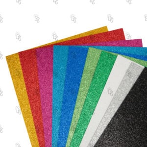 Gomma Eva Monikids Foam: rosso glitter
