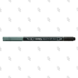 Pennarello Lyra Aqua Brush Duo: grigio chiaro caldo, ast. app. da 10 u.