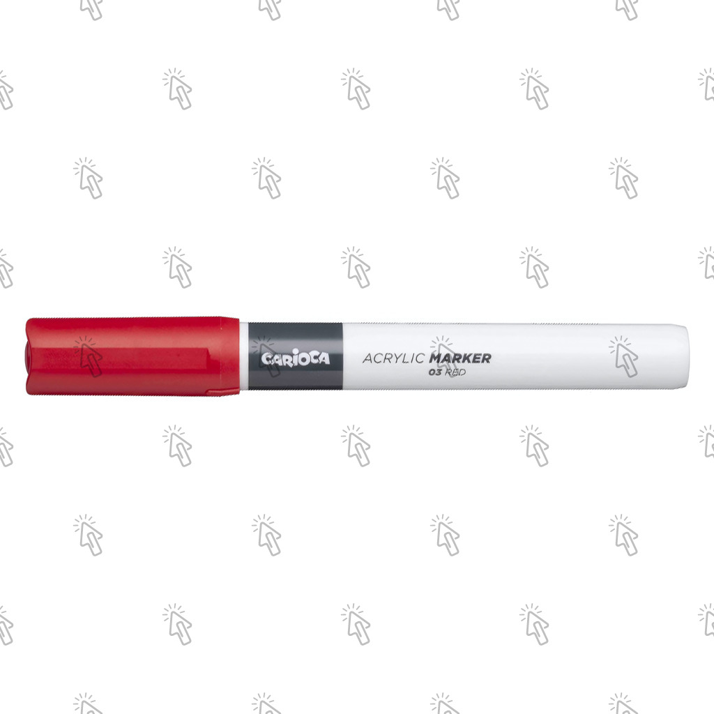 Colori acrilici Carioca Plus Acrylic Marker: red