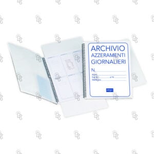 Cartellina-Archivio per azzeramenti giornalieri dei misuratori fiscali Data Ufficio