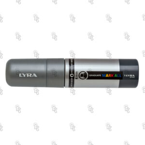 Marcatore Lyra Graduate Mark All: argento, 8 mm, cf. da 4 pz.