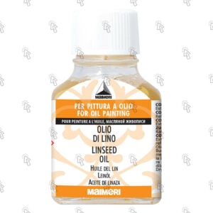 Olio di lino Maimeri: trasparente, 75 ml, in bottiglia di vetro