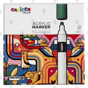 Colori acrilici Carioca Plus Acrylic Marker Hard Box: assortiti
