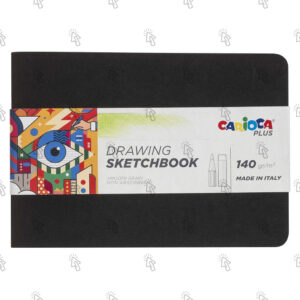 Blocco di carta per disegno Carioca Plus Drawing Stetchbook: 21 X 14.8 cm
