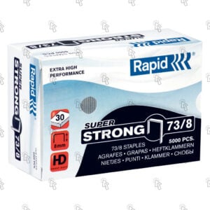 Punti metallici per cucitrici Rapid Strong: confezione con 5000 u.