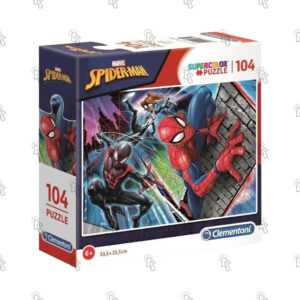 Puzzle Clementoni Supercolor: 104 pezzi, 33.5 X 23.5 cm, Spiderman
