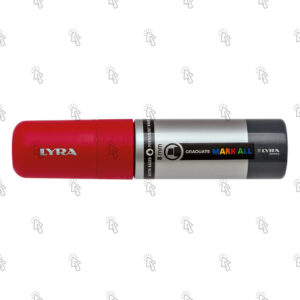Marcatore Lyra Graduate Mark All: rosso, 8 mm, cf. da 4 pz.