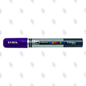 Marcatore a pennarello Lyra Graduate Mark All: confezione con 6 pz., inchiostro viola, punta 2 mm