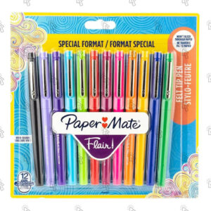 Penna a fibra Paper Mate Flair: assortiti, 0.7 mm, 12 u.