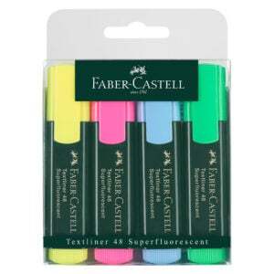 Evidenziatore a pennarello Faber-Castell Textliner 48 Refill: blister app. da 4 u.