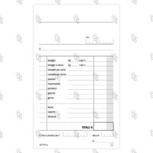 Blocco Data Ufficio comande generiche: 25 fogli, in duplice copia, autoricalcante, 16.8 X 10 cm