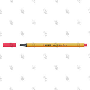 Penna a fibra Stabilo point 88: rosso fluo, 0.4 mm, cf. da 10 pz.