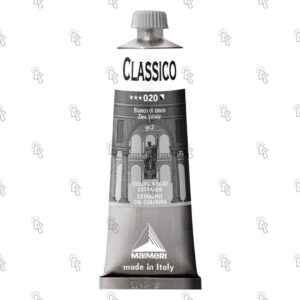 Colore ad olio Maimeri Classico: bianco di zinco, 60 ml