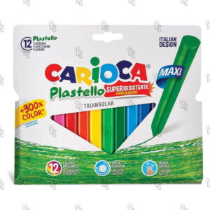 Pastelli in plastica Carioca Maxi: assortiti, cf. da 12 u.