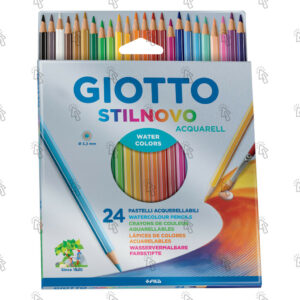 Pastelli a matita Giotto Stilnovo Acquarell: astuccio appendibile con 24 u.