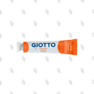 Colore a tempera Giotto Extra Fine: tubetto da 12 ml, astuccio con 6 u., arancione