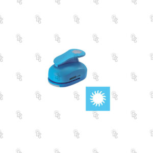 Sagoma fustellata CWR DECO: blister con 1 u., stampo sole; 16 mm, blu