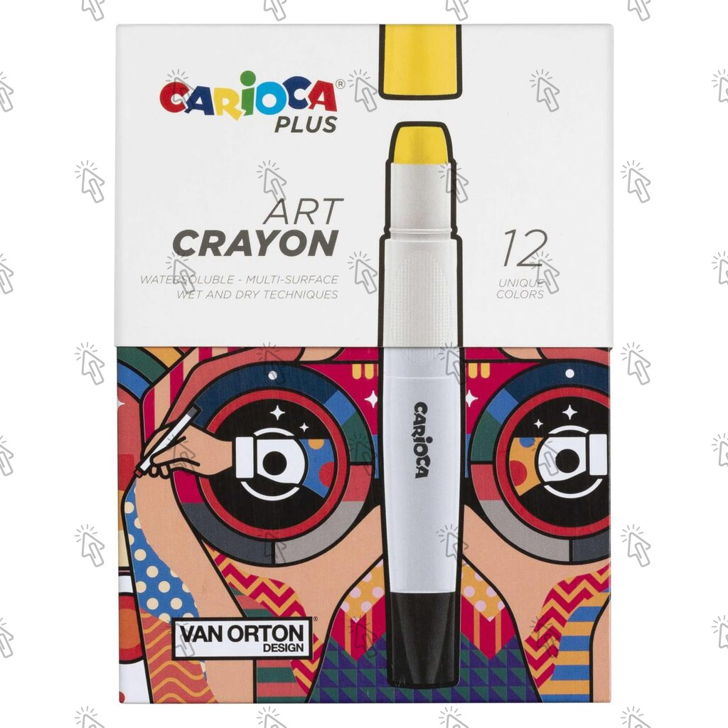 Pastelli a tempera Carioca Plus Art Crayon Hard Box: assortiti
