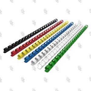 Dorso per rilegatura in plastica Fellowes: 19 mm