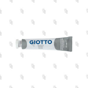 Colori a tempera Giotto Extra Fine: tubetto da 21 ml, astuccio con 6 u., argento