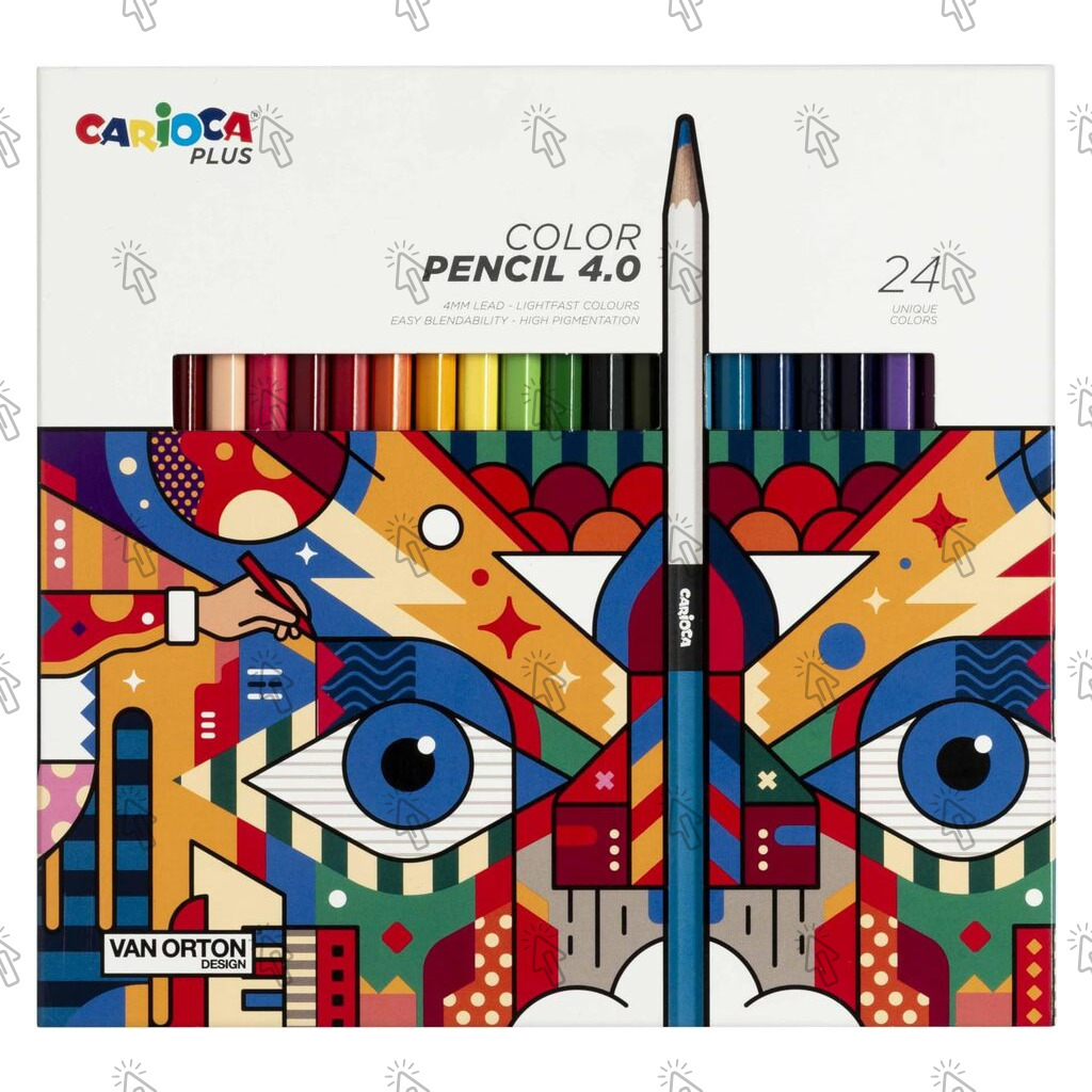 Matite colorate Carioca Plus Color Pencil 4.0: cf. da 24 u.