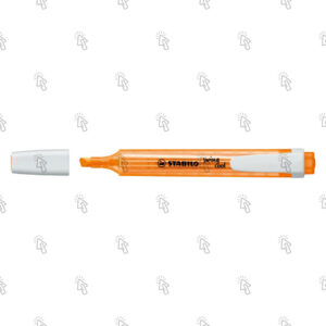 Evidenziatore a pennarello Stabilo swing cool: confezione con 10 pz., inchiostro arancio