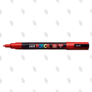 Pennarello acrilico Uni Posca PC-3M: rosso