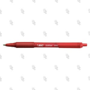 Penna Bic Softfeel: rosso, 1 mm, ast. da 12 pz.