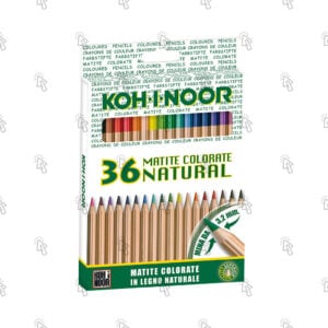 Matite colorate Koh-I-Noor Studio Natural: astuccio con 36 u.