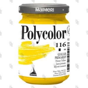 Colore vinilico Maimeri Polycolor: giallo primario, 140 ml