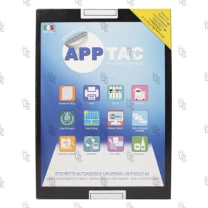 Etichette adesive AppTac: 199.6 X 289.1 mm