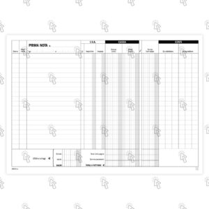 Blocco Data Ufficio fattura di cortesia: 33 fogli, in triplice copia, autoricalcante, 21.5 X 14.8 cm