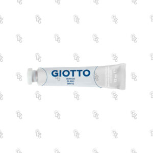 Colore a tempera Giotto Extra Fine: tubetto da 12 ml, astuccio con 6 u., bianco