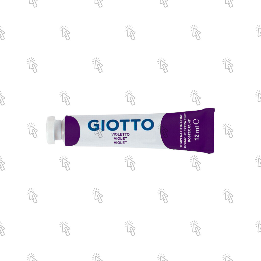 Colore a tempera Giotto Extra Fine: tubetto da 12 ml, astuccio con 6 u., violetto