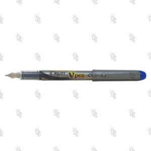 Penna stilografica Pilot V Pen Silver SVP-4M: blu, cf. da 12 pz.