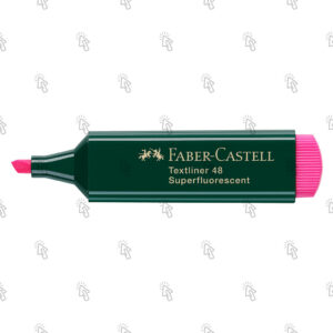 Evidenziatore a pennarello Faber-Castell Textliner 48 Refill: rosa, cf. da 10 u.
