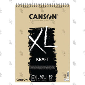 Carta per il disegno Canson XL Kraft: in fogli, blocco (album) con 60 u., 29,7 × 42 cm